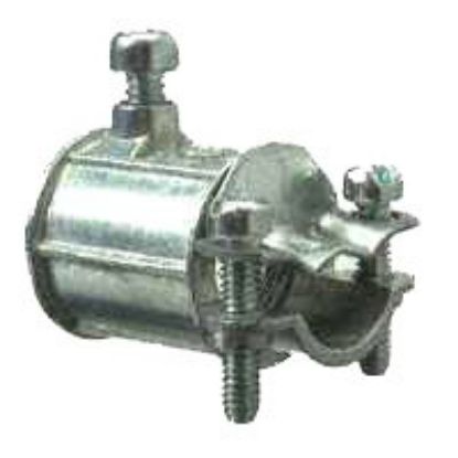 Picture of 1/2" X 1/2" Combination-Coupling EMT X Flexible-Metal-Conduit Die-Cast-Zinc
