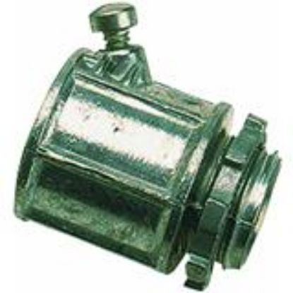 Picture of 1/2" Flexible-Metal-Conduit Connector Set-Screw Die-Cast-Zinc