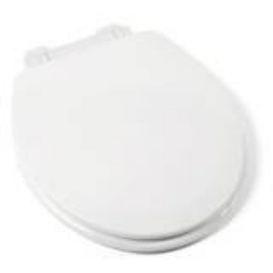 Picture of Toilet-Seat EZ Close Deluxe Wood-Material White