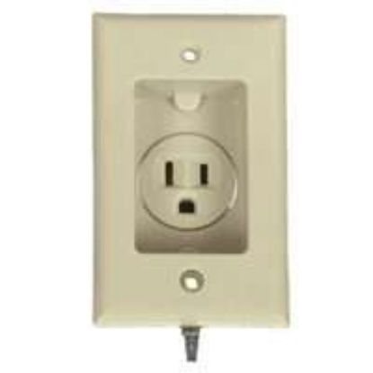 Picture of Clock-Hanger Single-Receptacle Ivory