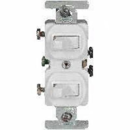 Picture of Combination-Switch Duplex-Toggle Single-Pole 15-Amp