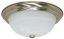 Picture of 15" Light-Fixture Dome-Type Flush-Mount 3 Lamps Brushed-Nickel