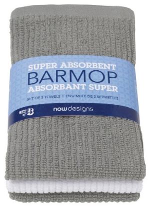Picture of Barmop Kitchen-Towel Set/3- London Gray