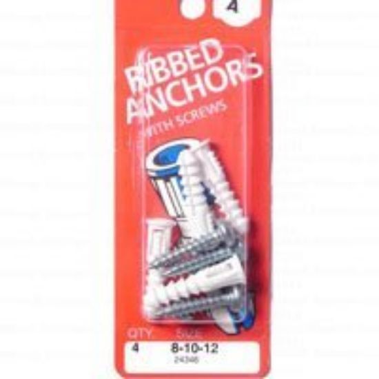 Picture of 8-1-12 Plastic Ribbed-Anchor KI