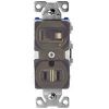 Picture of Duplex Receptacle/Toggle Device 3-Wire Brown