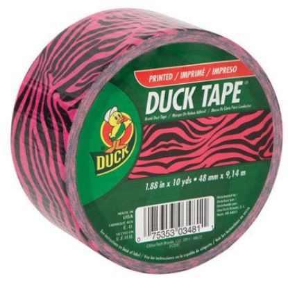Picture of Duct-Tape Pink Zebrax 10 Yds.