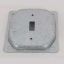 Picture of Square Electrical-Box-Cover Steel 4" 1/2" Rise Single Toggle