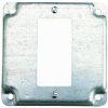 Picture of Square Electrical-Box-Cover Steel 4" x 1/2" Rise Single GFCI