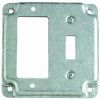 Picture of Square Electrical-Box-Cover Steel 4" 1/2" Rise Single Toggle Single GFCI