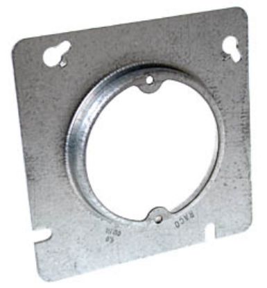 Picture of Electrical-Box 4-11/16" Square Steel Outlet Electrical-Box-Cover 5/8 Rise 2-3/4" Ears