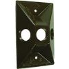 Picture of Light-Bulb-Socket Weather-Proof Electrical-Box-Cover Rectangular Aluminum 3 x 1/2" Bronze