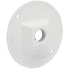 Picture of Light-Bulb-Socket Weather-Proof Electrical-Box-Cover Round 1 x 1/2" White