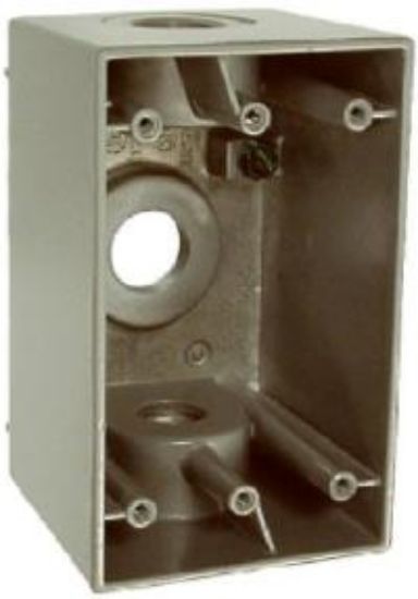 Picture of Electrical-Box Weather-Proof Outlet 3" x 1/2" Gray