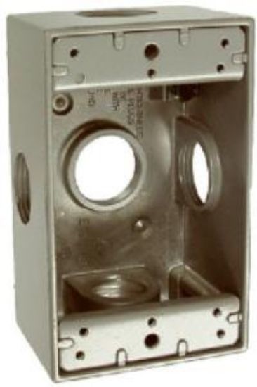 Picture of Electrical-Box Weather-Proof 5 X 3/4" Outlet Gray
