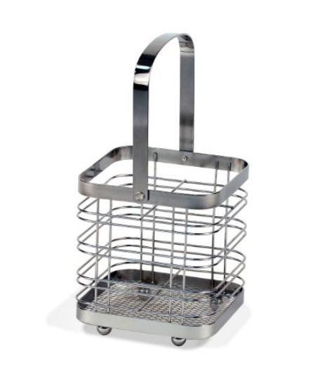 Picture of Pantry Works Cube Silverware Caddy- Chrome