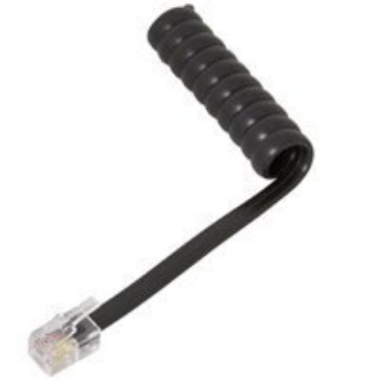 Picture of Phone-Cord Coiled-Wire 25' blk