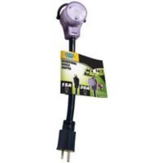 Picture of Recreational-Vehicle Adapter 30-Amp Recreational-Vehicle To 15-Amp Receptacle