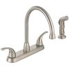 Picture of Hi-rise Brushed-nickel Faucet/spray