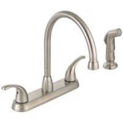Picture of Hi-rise Brushed-nickel Faucet/spray