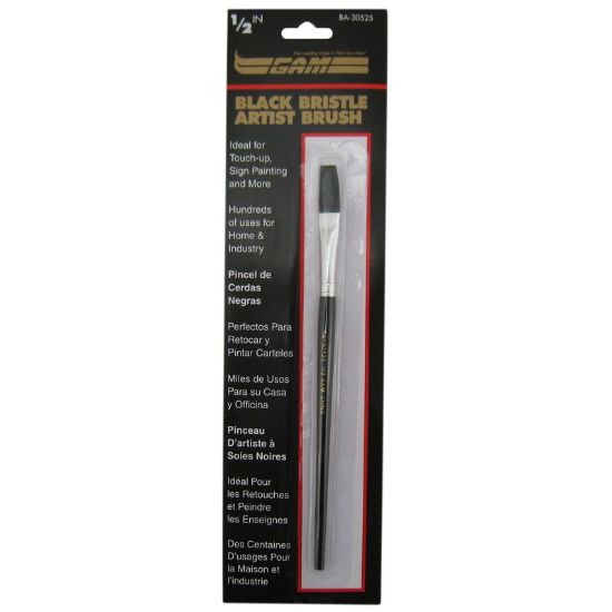 Picture of Artist-Brush Black Bristle Flat 1/2"