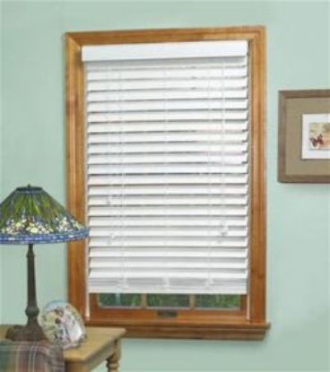 Picture of 2" Faux Wood Blind 52 x 64 White P2