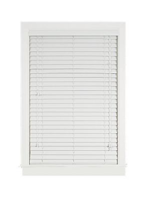 Picture of Window-Blind Faux-Wood Slat-Width 2" 45 x 64 White P2