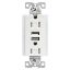 Picture of 2.1A White Duplex OUTLET/USB