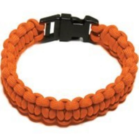 Picture of Parachute-Cord Survival Bracelet Orange Large