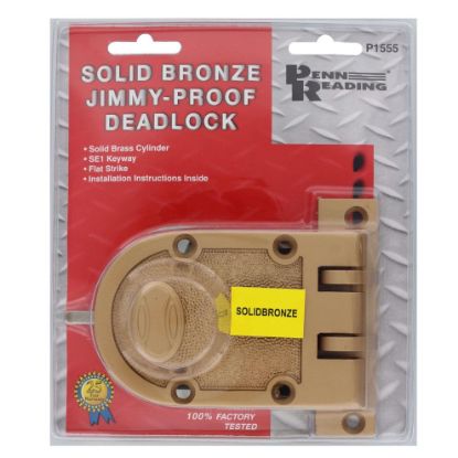 Picture of Jimmy-proof Dead-bolt Solid Bronze