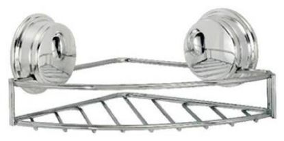 Picture of Chrome-Plated Mild Steel Corner Soap Basket Patented Air Loc System