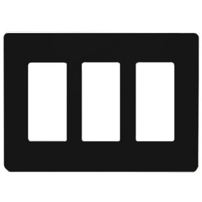 Picture of 3-Gang BLACK Wall-Plate