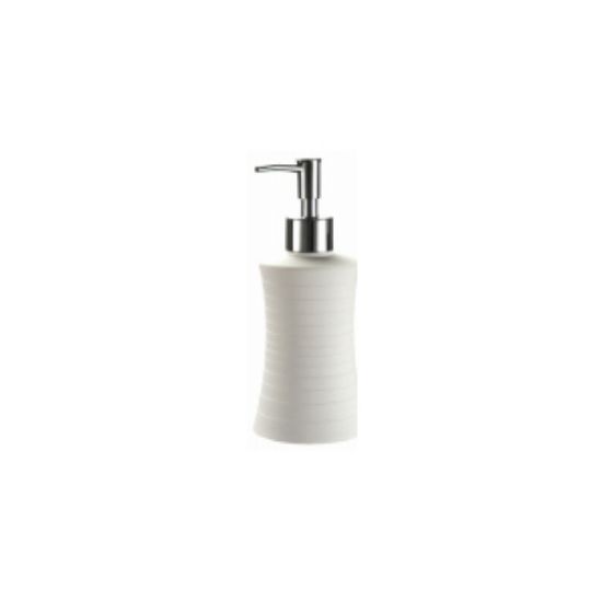 Picture of VENUS ACRYLIC SOAP DISPENSER MATTE WHITE MATTE RUBBER FINISH
