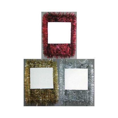 Picture of 2-1/4" 4-Ply Velvet Garland Assorted 4-Each Of 3 Styles Sterling Tiffany Gold & Crimson