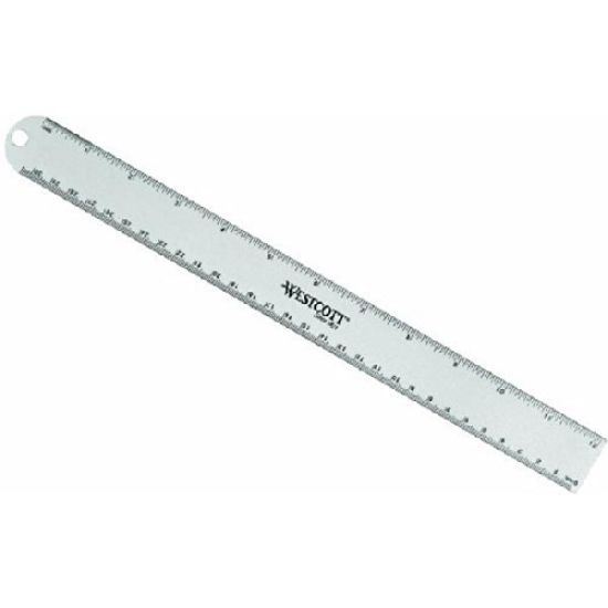Picture of Ruler Aluminum 12" 1/16" & Metric Scales