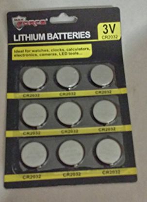 Picture of Max Force Lithium-Manganese-Battery CR2032 9Pk