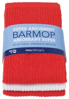 Picture of Kitchen-Towel Barmop Set/3 Red