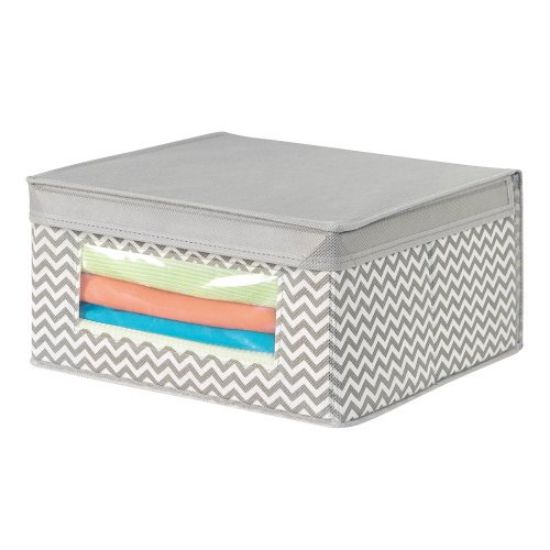 Picture of Axis Medium Storage-Box - Chevron Taupe/natural