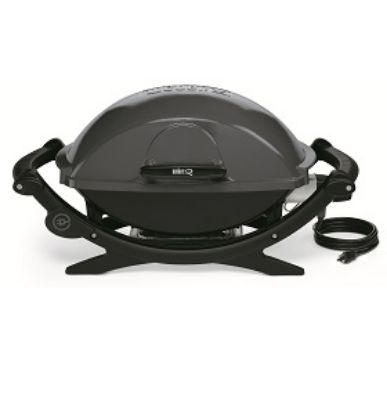 Picture of Q240 Electric Grill Dark Gray Taller Profile Lid 1560W Primary Cooking Area 280 SQIN Removable Catch...