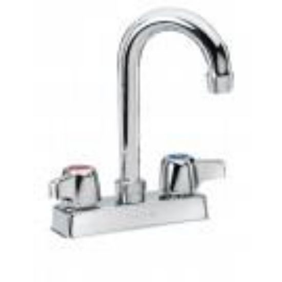 Picture of Commercial Deck-mount Faucet 3-1/2" Goose-neck
