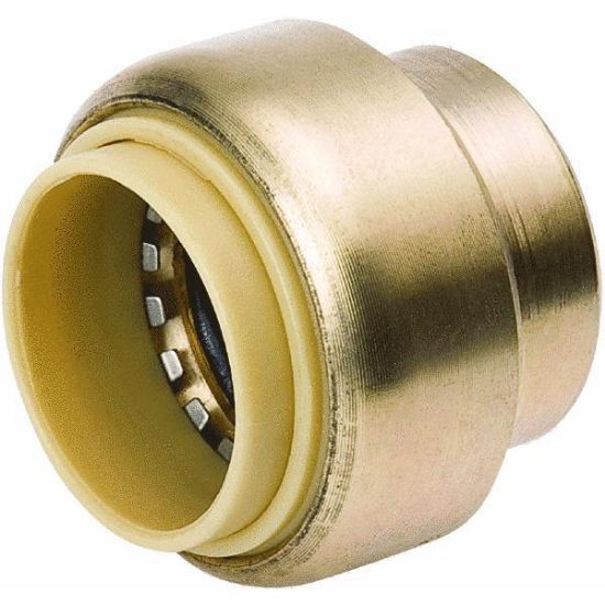 Picture of 3/4" Push-on Cap Brass Dismountable