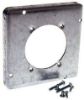 Picture of 4-11/16" Square Electrical-Box-Cover Raised 1/2" 30/60 AMP Receptacle 2.625" Diameter