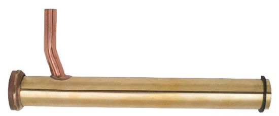 Picture of Dishwasher-tailpiece Direct-connect 17-gauge Rough-brass 1/2" Copper Outlet 1-1/2"