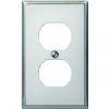 Picture of Wall-Plate Duplex-Receptacle Steel Chrome