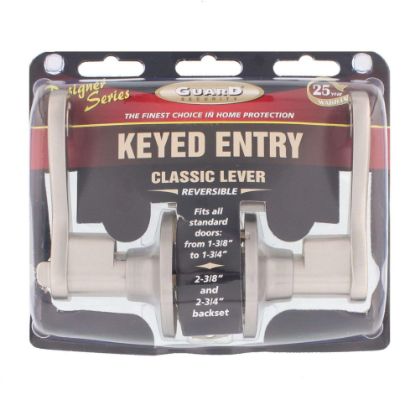 Picture of Entry-Lever Lockset Reversible Satin-Nickel