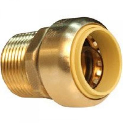 Picture of 1" Male Push-Fit Adapter Forged Brass Pf X Mpt