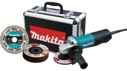 Picture of 4-1/2" Angle-Grinder With Case Diamond-Abrasive Circular-Sawblade And Grinding-Wheel