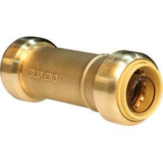 Picture of 1" Slip Push-fit Slip-coupling Forged Brass