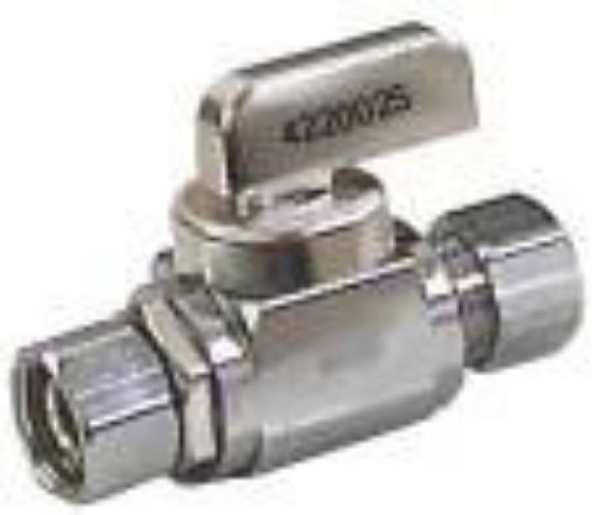 Picture of 3/8" Female Cmp X 3/8" Od Straight Shutoff-Valve
