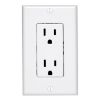 Picture of Wall-Plate 15-Amp Duplex Decorator Outlet With White