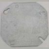 Picture of Octagon Electrical-Box-Cover Steel Flat Blank 4"